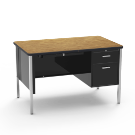 desk oak blk blk